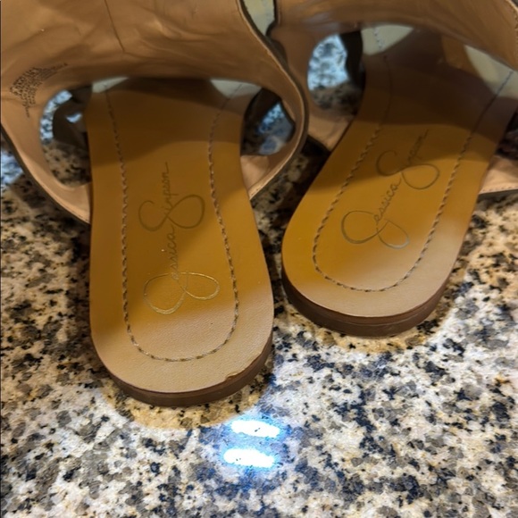 Jessica Simpson Brown Thong Sandals with Ankle Support - Picture 4 of 6